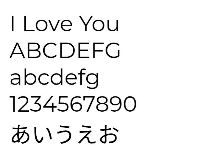 Montserrat,Clipchamp,font,フォント