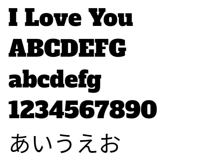 Alfa Slab One,Clipchamp,font,フォント