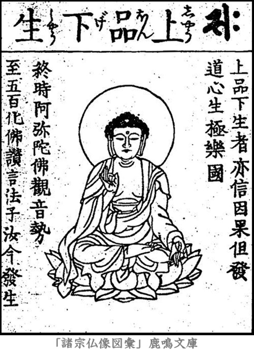 仏像,画像,阿弥陀如来,九品仏,上品下生