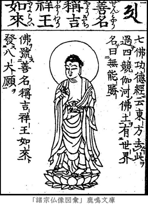 仏像,画像,善名称吉祥王如来,七仏薬師