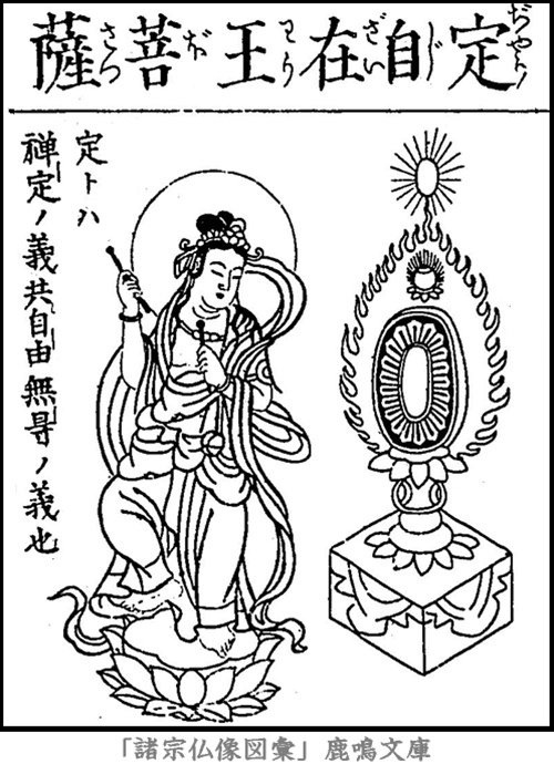 仏像,画像,定自在王菩薩,二十五菩薩