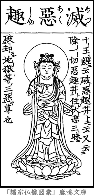 仏像,画像,滅悪趣菩薩