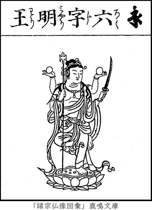 仏像,画像,六字尊,六字天