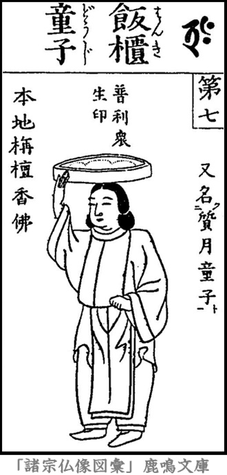 仏像,画像,飯櫃童子,弁財天十六童子