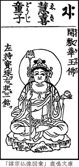 仏像,画像,慧喜童子