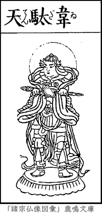仏像,画像,韋駄天