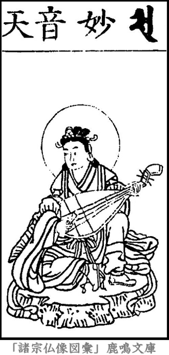 仏像,画像,妙音天,弁財天