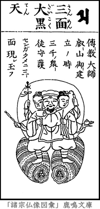 仏像,画像,三面大黒天