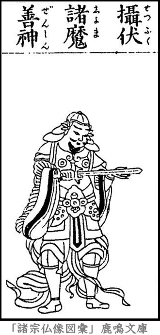 仏像,画像,摂伏諸魔善神