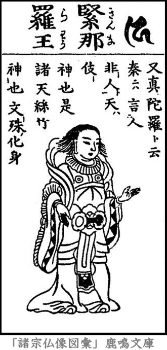 仏像,画像,緊那羅王