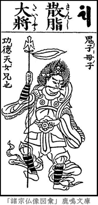 仏像,画像,散脂大将