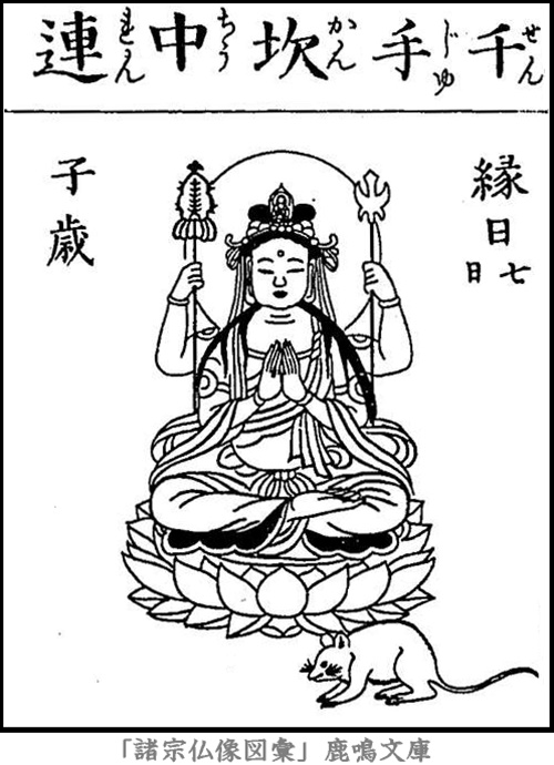 仏像,画像,千手観音,一代守本尊