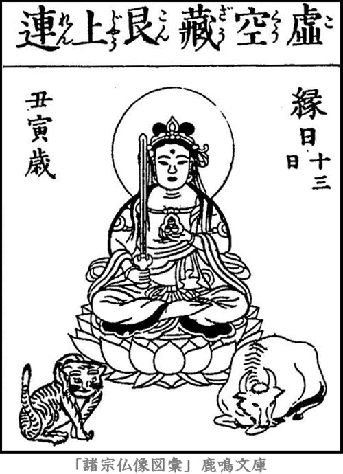 仏像,画像,虚空蔵菩薩,一代守本尊