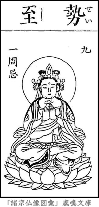 仏像,画像,勢至菩薩