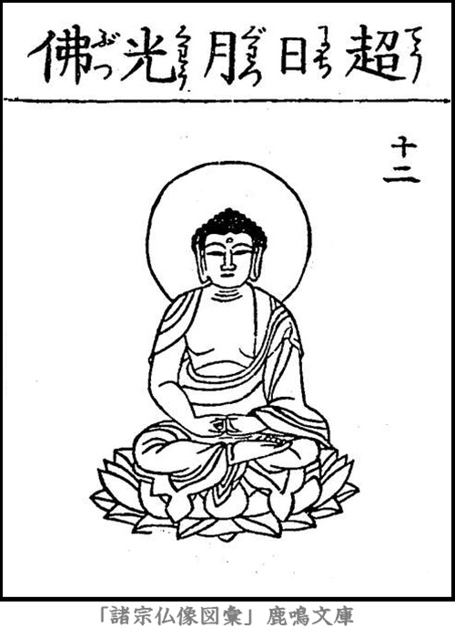 仏像,画像,超日月光仏,十二光仏