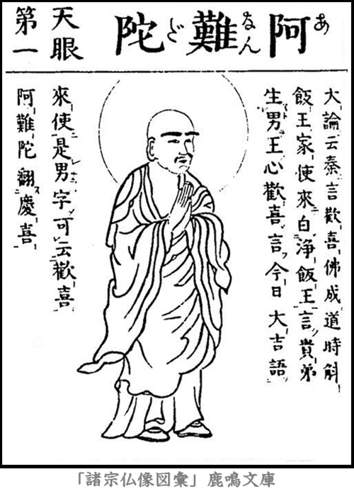 仏像,画像,阿難陀,十大弟子