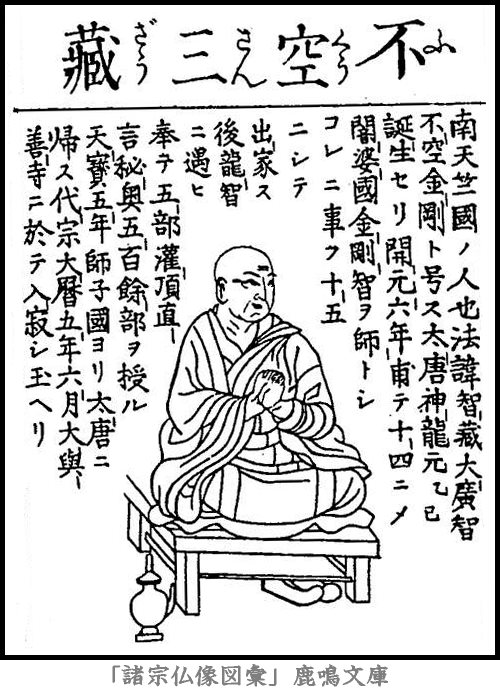 仏像,画像,不空,真言八祖
