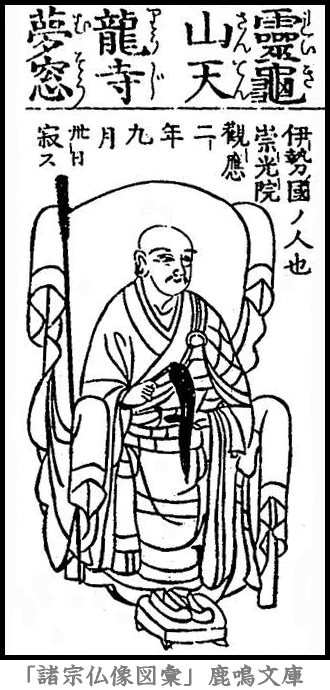 仏像,画像,夢窓疎石,京都五山（臨済宗）