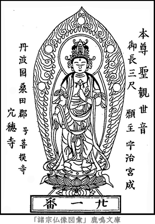 仏像,画像,聖観音（西国霊場第２１番札所穴太寺本尊）,聖観音