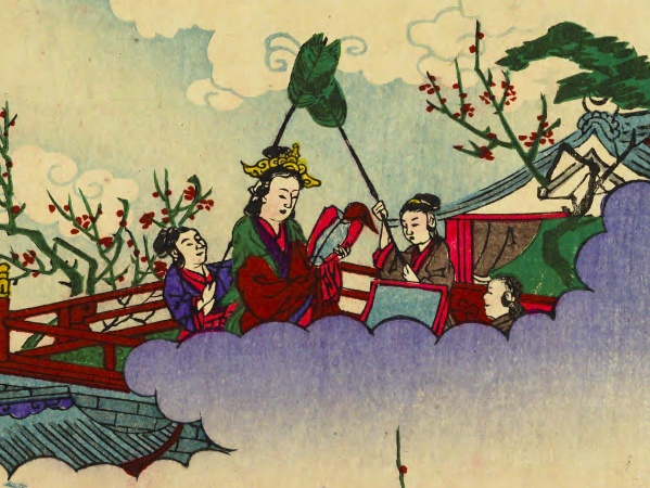 河鍋暁翠,毘沙門天寅狩之図