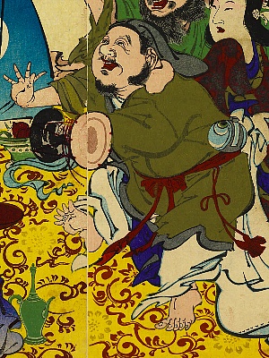 河鍋暁翠,卯歳七福神豊年踊,大黒天