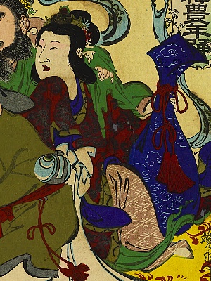 河鍋暁翠,卯歳七福神豊年踊,弁財天