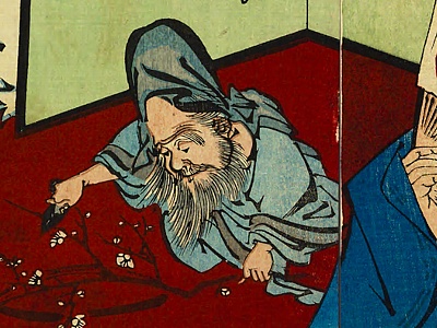 河鍋暁翠,卯歳七福神豊年踊,福禄寿
