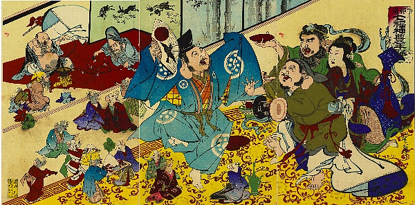 河鍋暁翠,卯歳七福神豊年踊